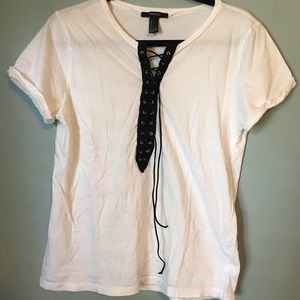 Forever 21 tie up T-shirt
